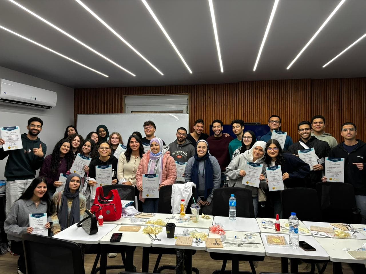 NXTMED students after a hands-on workshop