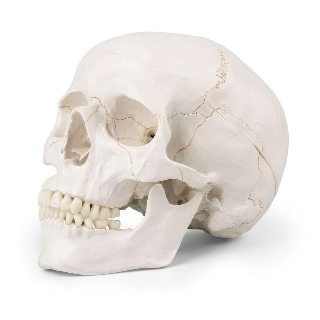 Porcelain Educational Skull