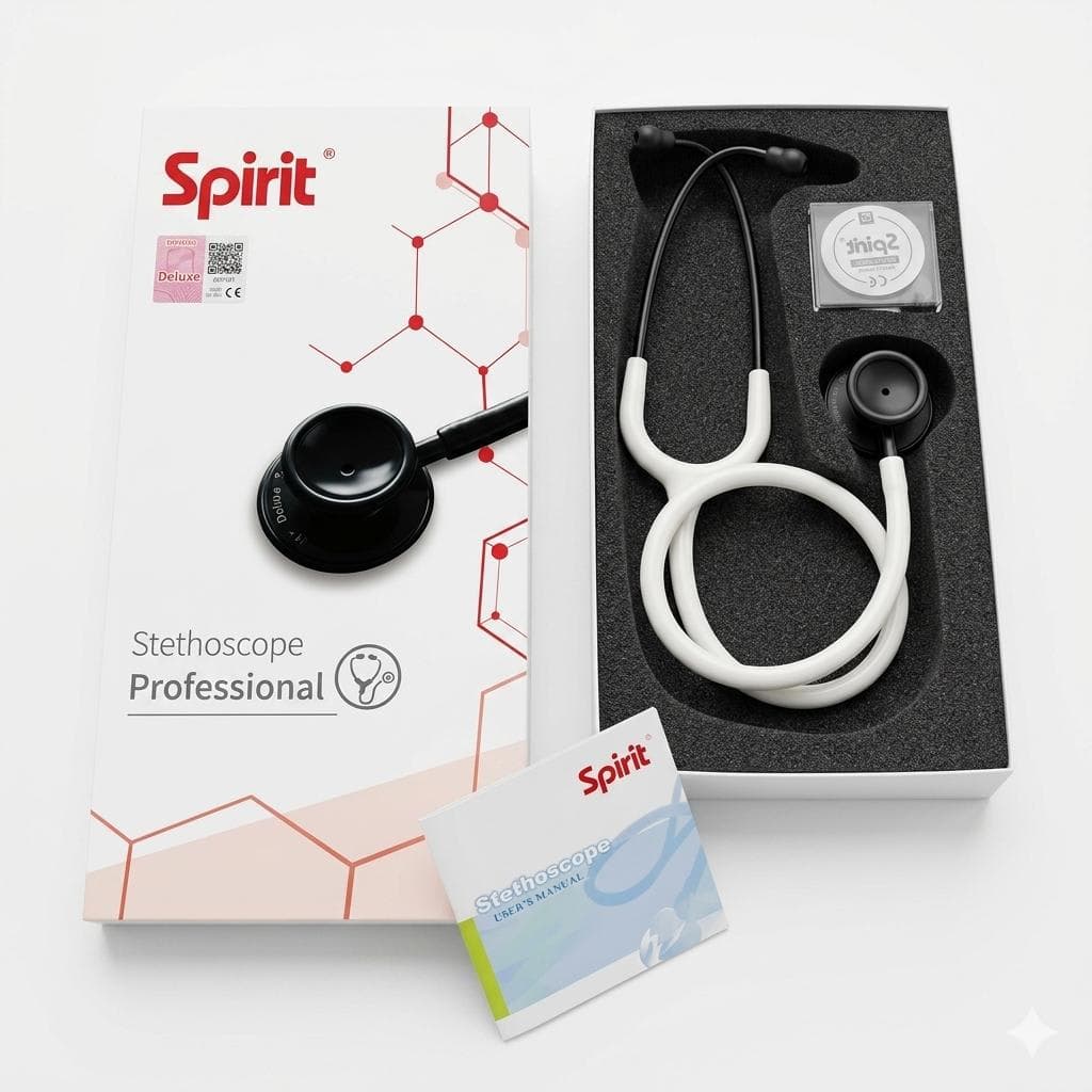 Spirit® Professional Stethoscope (Deluxe Series – Dual Head)