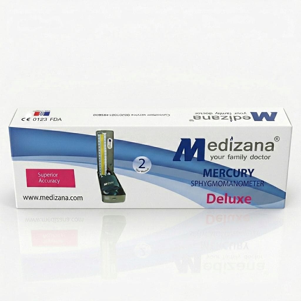 Medizana® Deluxe Mercury Sphygmomanometer (Manual BP Monitor)